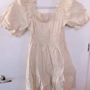 Brand New Shein milkmaid dress (white puff sleeve short dress)
